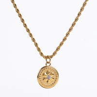 BIRTHSTONE FLOWER PENDANT NECKLACE