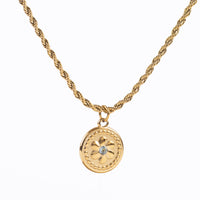 BIRTHSTONE FLOWER PENDANT NECKLACE
