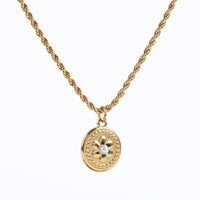 BIRTHSTONE FLOWER PENDANT NECKLACE
