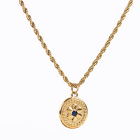 BIRTHSTONE FLOWER PENDANT NECKLACE