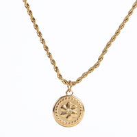 BIRTHSTONE FLOWER PENDANT NECKLACE
