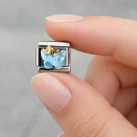 Butterfly Silver Italian Charm