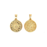 Sun and Moon Coin Charm