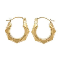 Emery Geometric Hoops in Gold