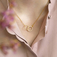 Mila Eternity Circles Necklaces Unbreakable Bond Between Two Souls