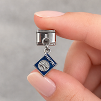 Passport charm bracelet