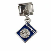 Passport charm bracelet