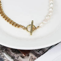 Genesis Pearl And Cuban Chain Necklace