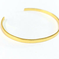 Ruby Square Plain Bangle Stainless Steel