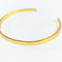 Ruby Square Plain Bangle Stainless Steel