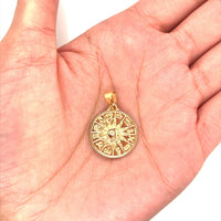 Sun and Moon Coin Charm