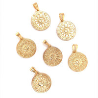 Sun and Moon Coin Charm