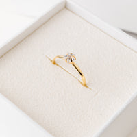 Anthea Ring Band in Gold with Zirconia