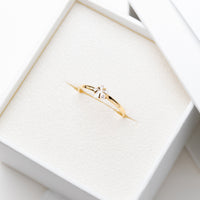 Anthea Ring Band in Gold with Zirconia