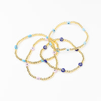 Mairi Evil Eye Bracelet Multicolor in Gold