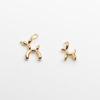 Balloon Dog Charm in Gold