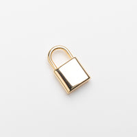 Believe Padlock Pendant in Gold