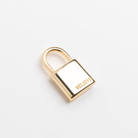 Believe Padlock Pendant in Gold