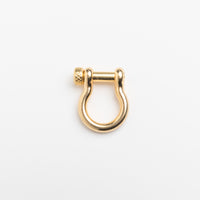 Danae Horseshoe Padlock Charm in Gold with Screw