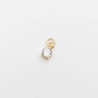 Medea Single Classic Dainty Zirconia Charm