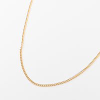 Hellen Classic Dainty Curb Chain Necklace in Gold