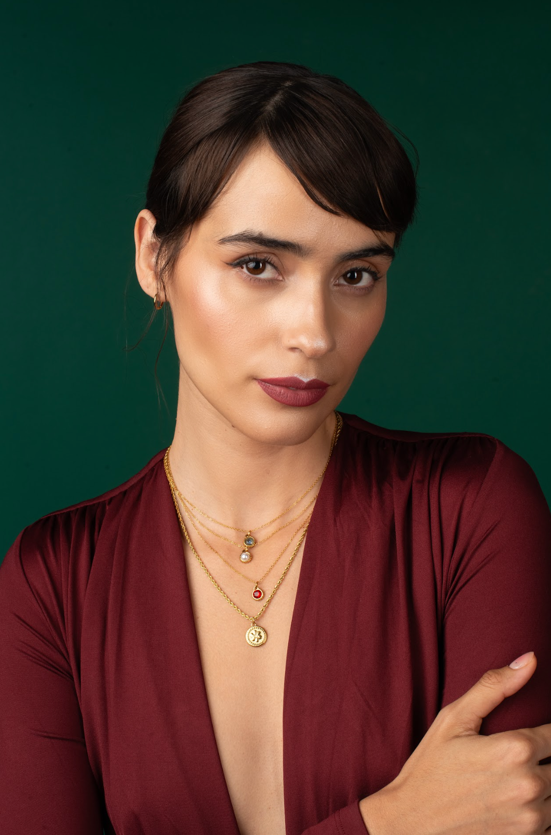 BIRTHSTONE FLOWER PENDANT NECKLACE