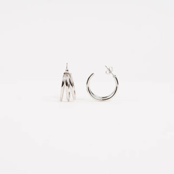 Enys Triple Bands Hoops Classic Best Seller Earrings