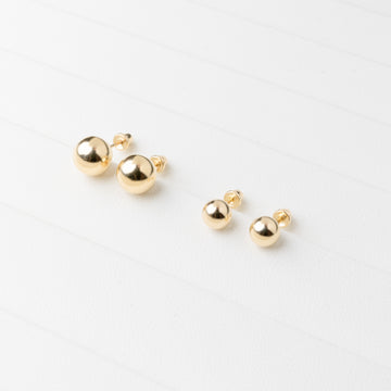 Adara 14K Gold Studs Classic Balls