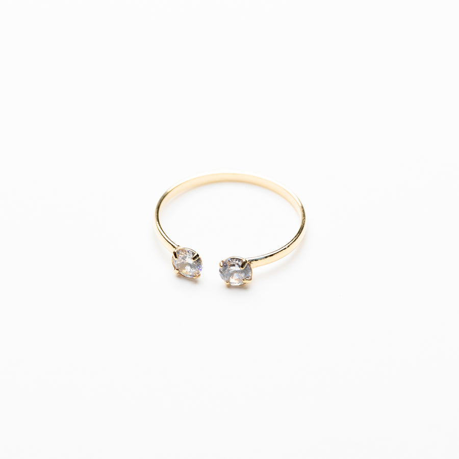 Alala Ring in Gold Adjustable with Zirconias