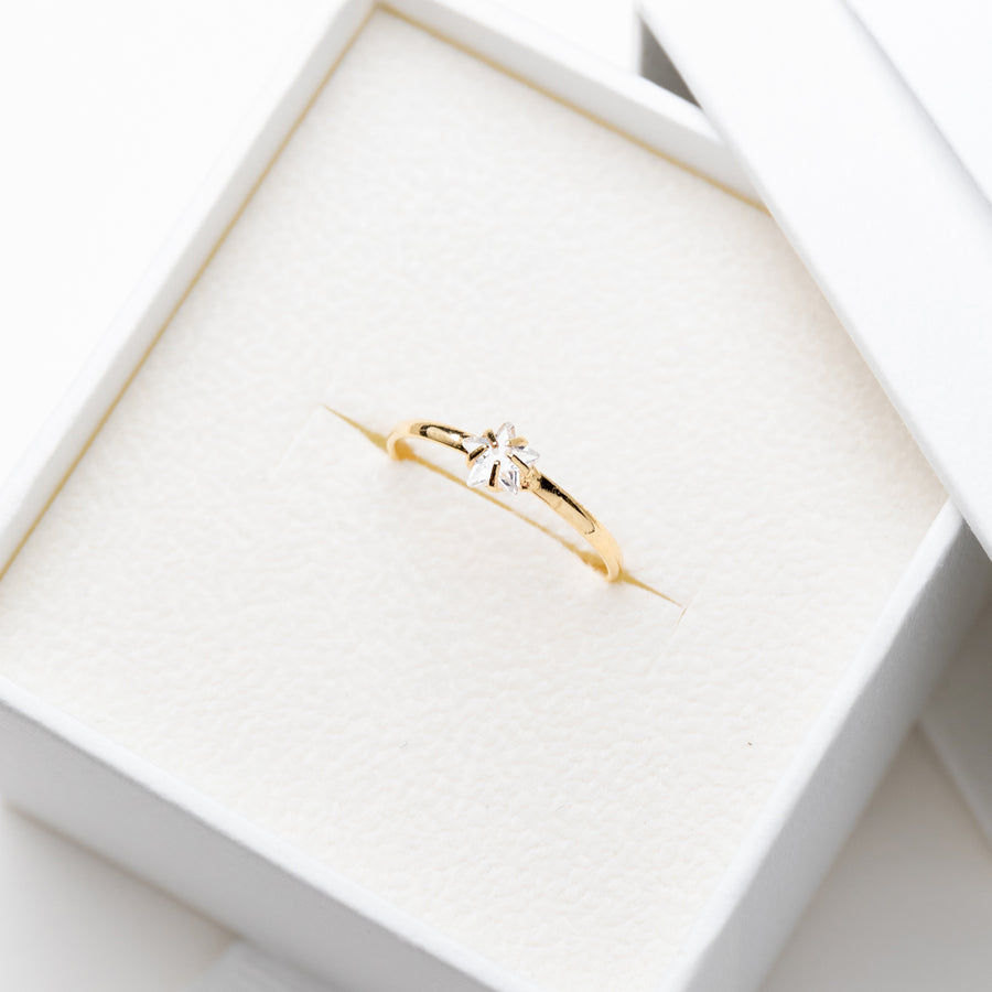 Anthea Ring Band in Gold with Zirconia