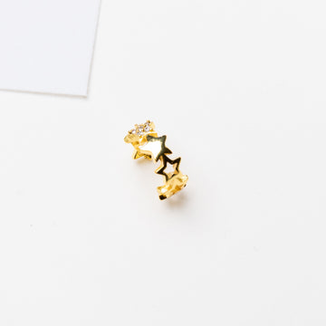 Maia Stars Earcuff in Gold