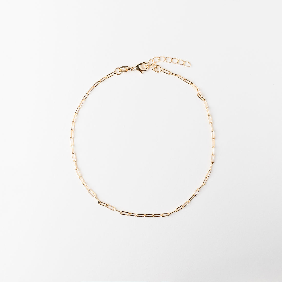 Cleo Dainty Paper Clip Link Anklet