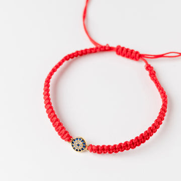 Lyssa Red Thread Bracelet With Eye for Protection
