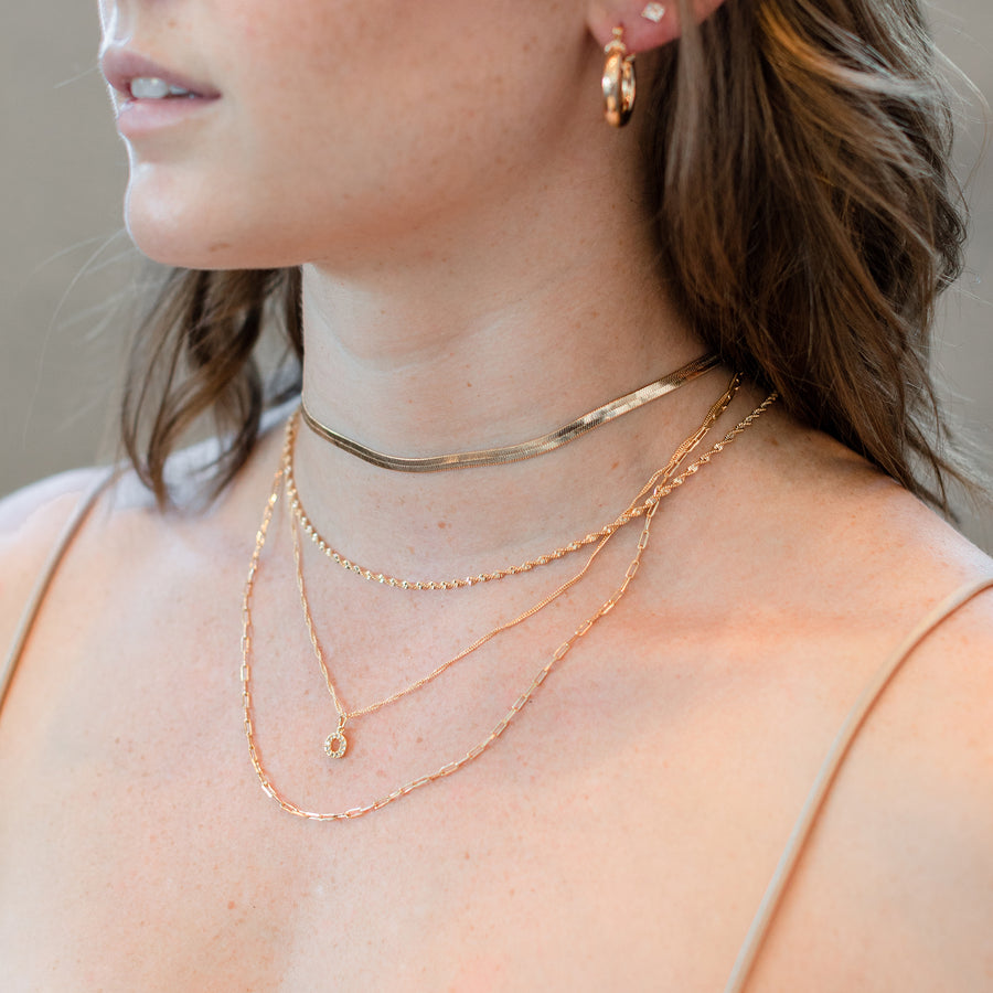 Athena Choker Snake Chain in Gold