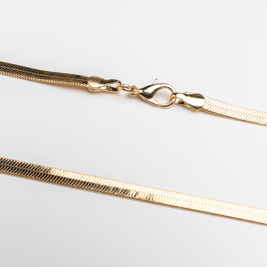 Athena Choker Snake Chain in Gold
