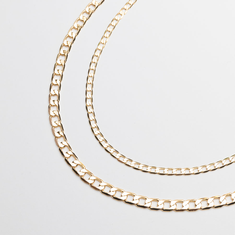 Zoe Classic Curb Chain in Gold