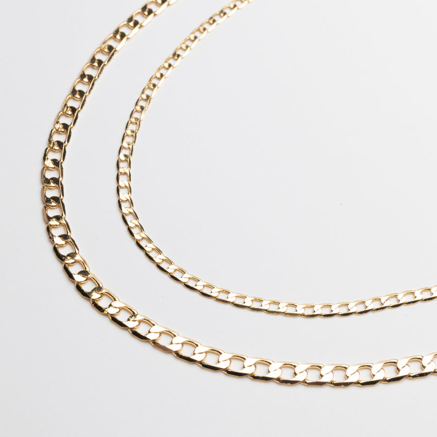 Zoe Classic Curb Chain in Gold