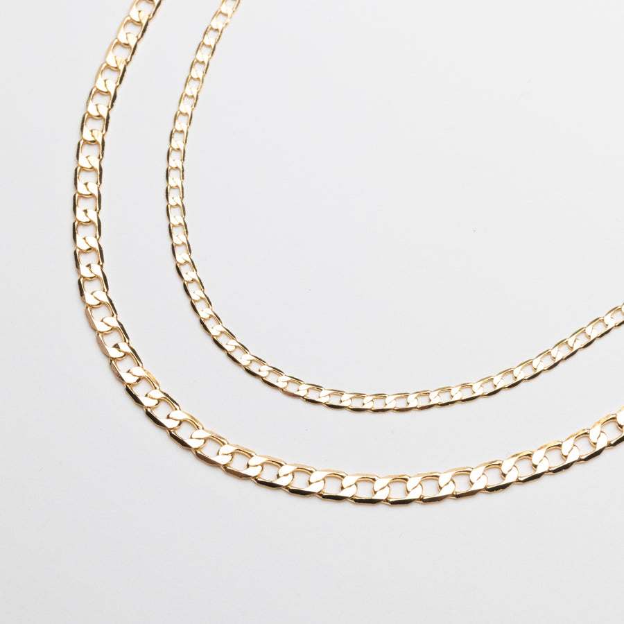 Zoe Classic Curb Chain in Gold